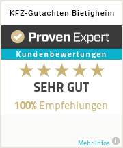 KFZ-Gutachten Bietigheim / Proven Expert Rating